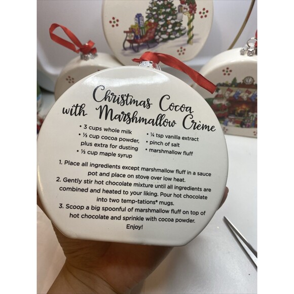 Temptations by Tara Christmas Ornament Table Shelf Decor Recipes Set Of 4 - Picture 6 of 9